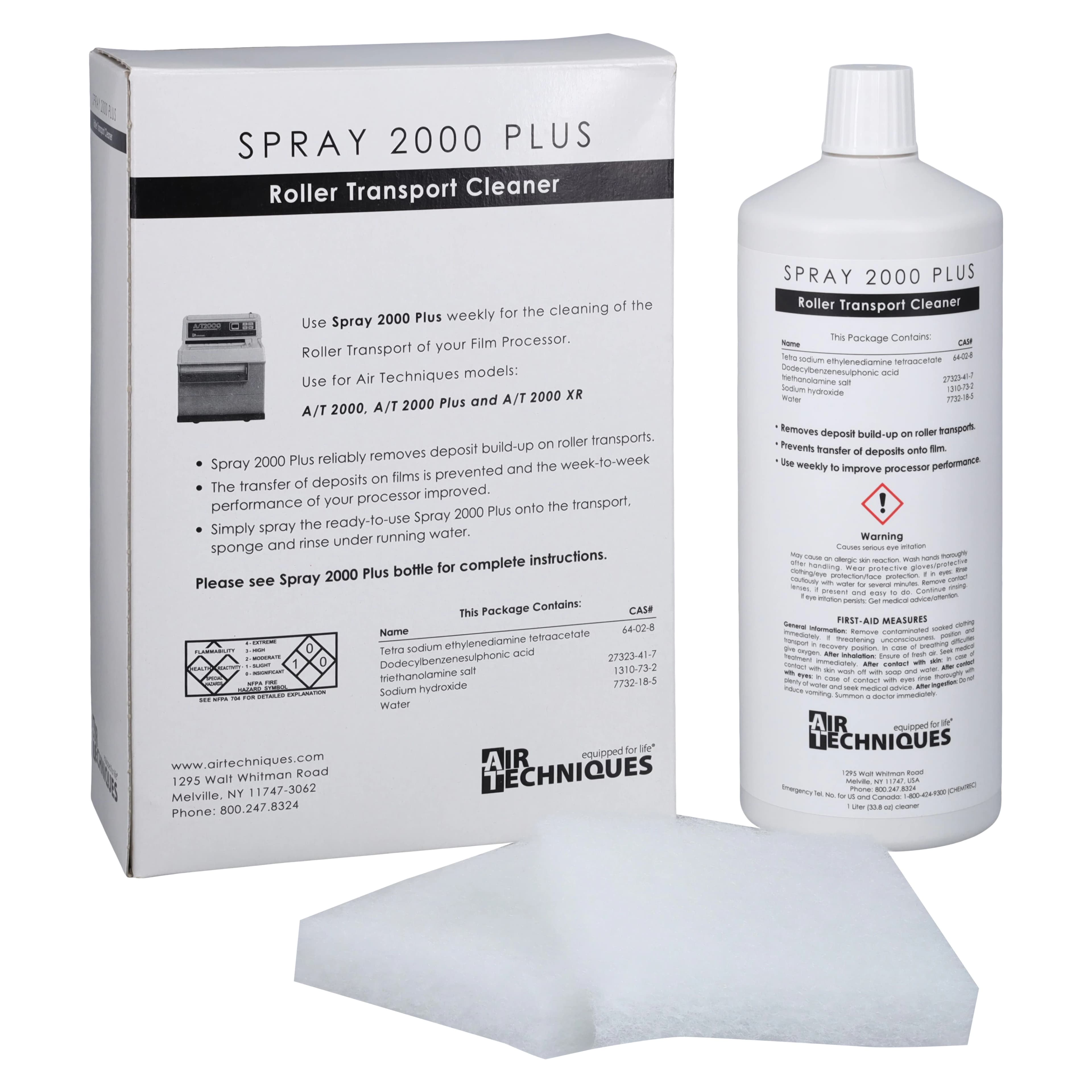 Spray 2000 Plus Roller Transport Cleaner, 1 Liter Spray Bottle Kit with Sprayer and 4 Cleaning Pads, 43965 thumbnail 2