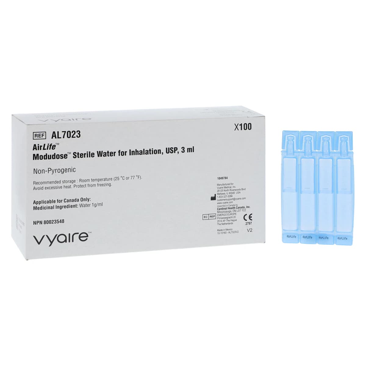 SunMed Water For Inhalation Sterile, 3mL Vials, 100/Box - Water For Inhalation Sterile - Image 1