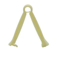 Aspen Surgical Double-Grip Umbilical Cord Clamp, Non-Sterile, Disposable, 250/Box - Umbilical Cord Clamp N/s - Image 1