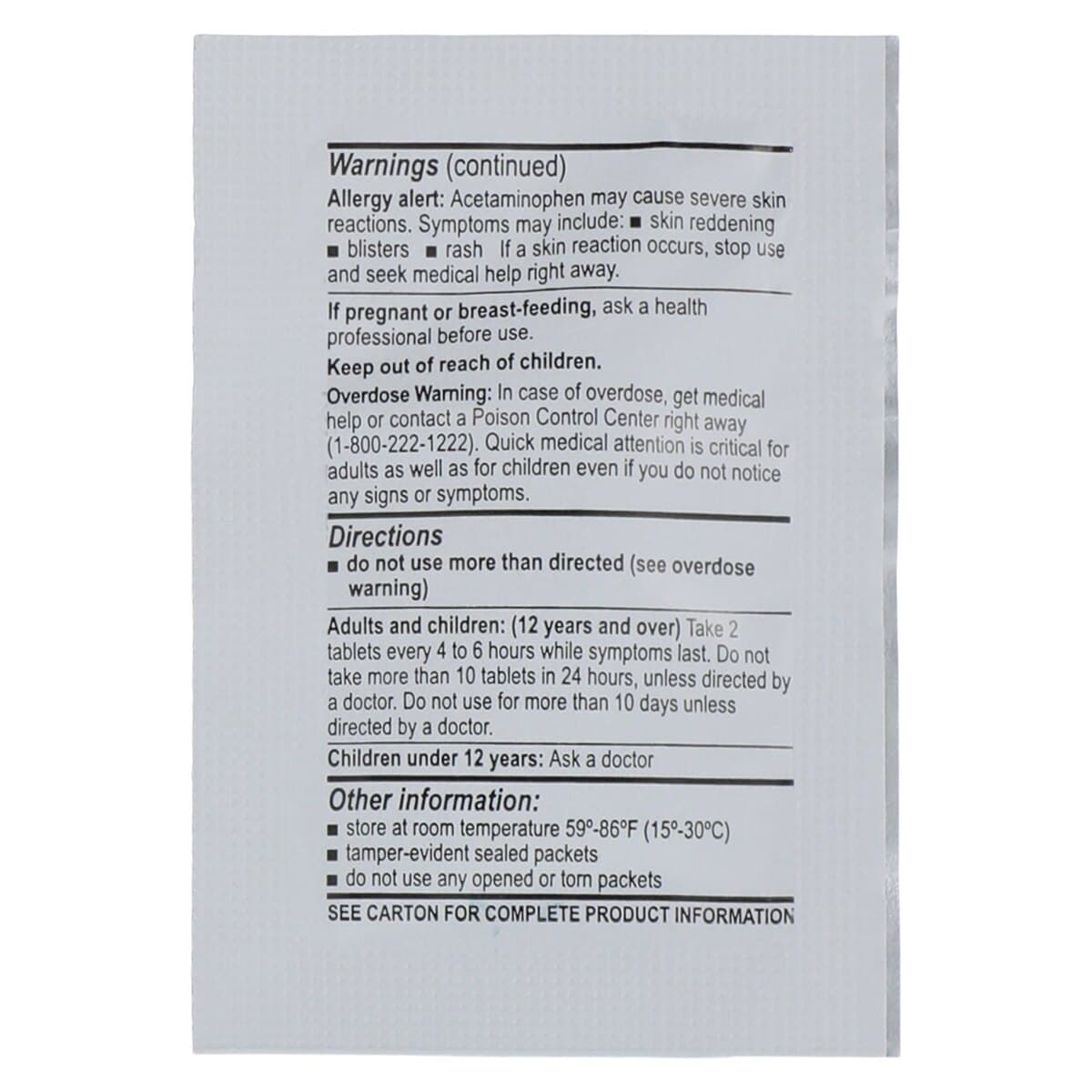 Medique Apap Regular Strength Pain Reliever/Fever Reducer Tablets, 325mg, 150 Count (75x2/Box) thumbnail 4