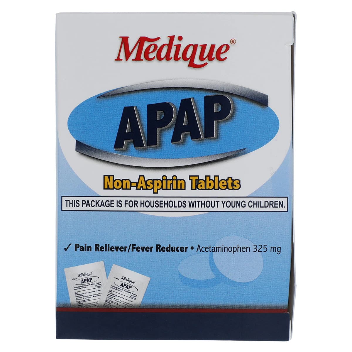 Medique Apap Regular Strength Pain Reliever/Fever Reducer Tablets, 325mg, 150 Count (75x2/Box) thumbnail 8