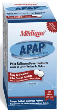 Medique Apap Regular Strength Pain Reliever/Fever Reducer Tablets, 325mg, 150 Count (75x2/Box) thumbnail 2