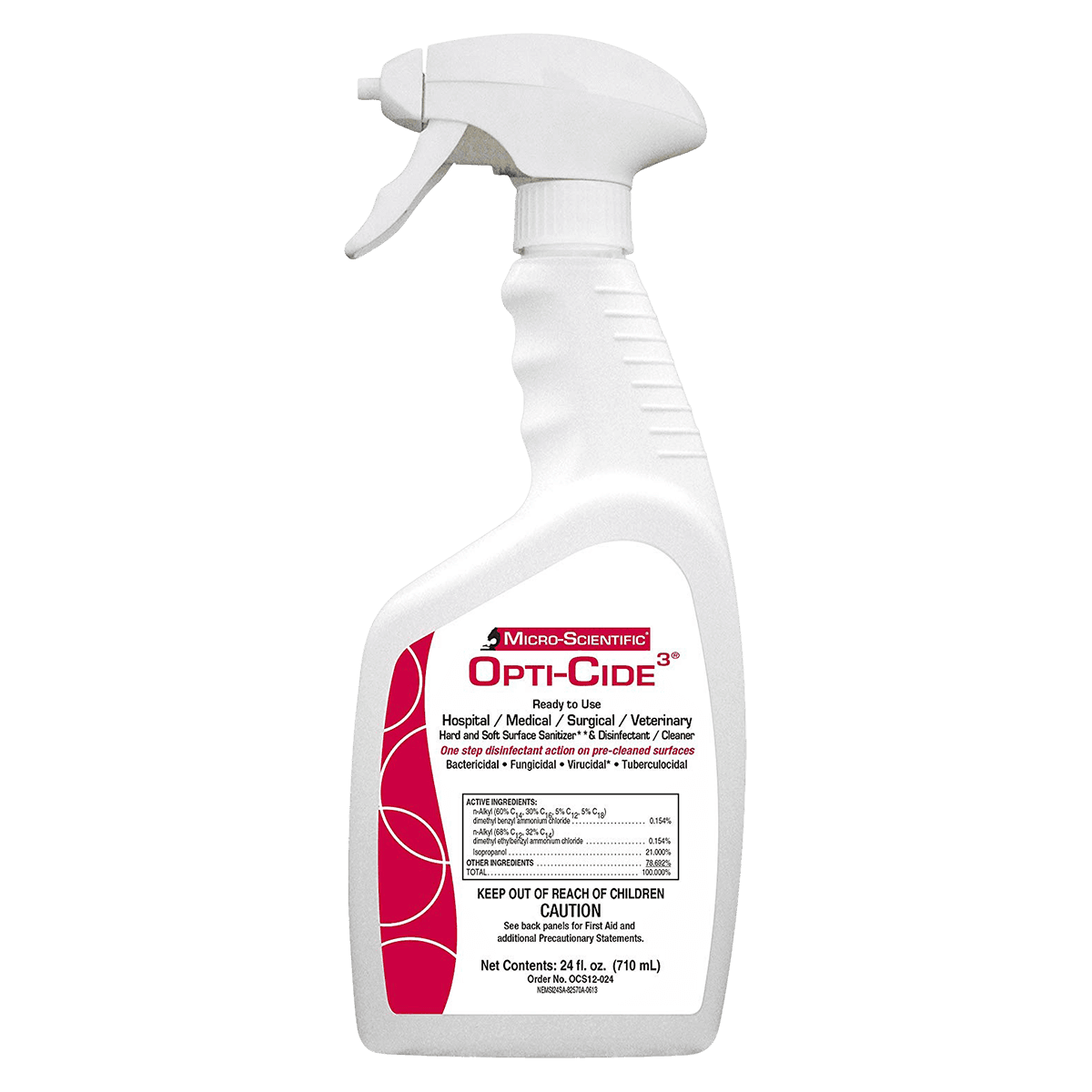 Micro-Scientific Disinfectant Spray, 24 oz Bottle, 12/Case - Disinfectant 24oz Spray Bottle - Image 1