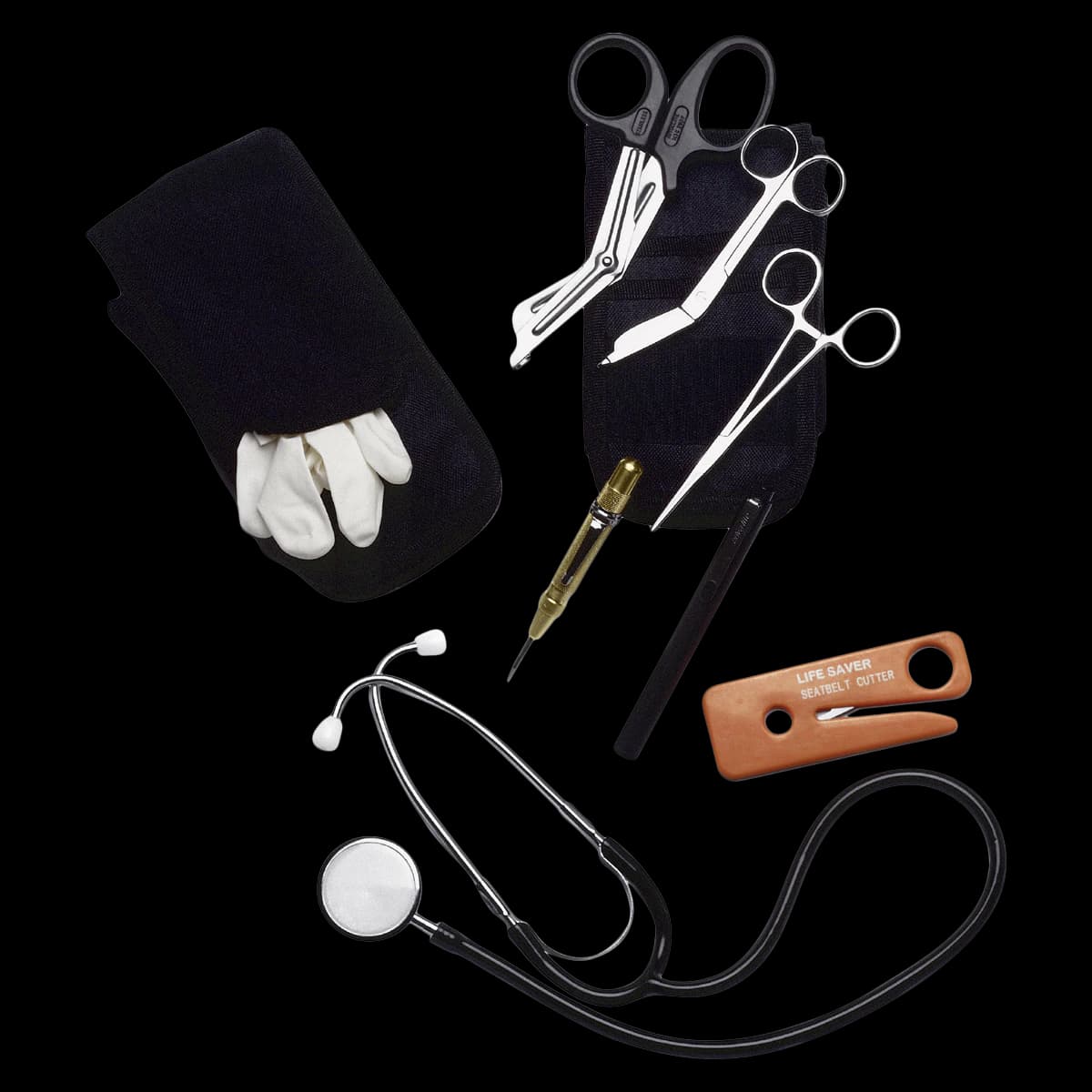 Emergency Response Holster Set, 8.5x4x1.5", Black, Hook & Loop Closure, Quick Release Belt Loop - Emergency Response Holster Set - Image 1