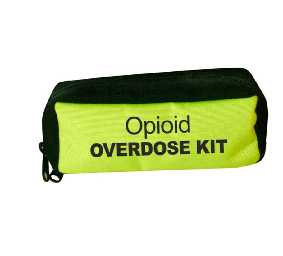 Narcan Emergency Bag, Yellow Zipper Closure, 7.5x2x3.5" - Narcan Emergency Bag - Image 1