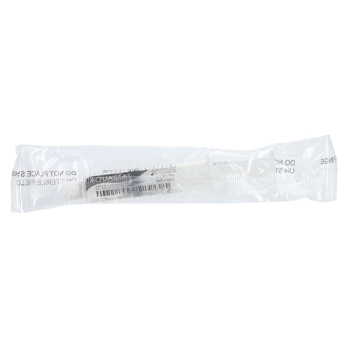 Aquabiliti Sodium Chloride IV Flush 0.9%, Prefilled Syringe, 5mL Fill in 12mL Syringe, 100/Box thumbnail 4