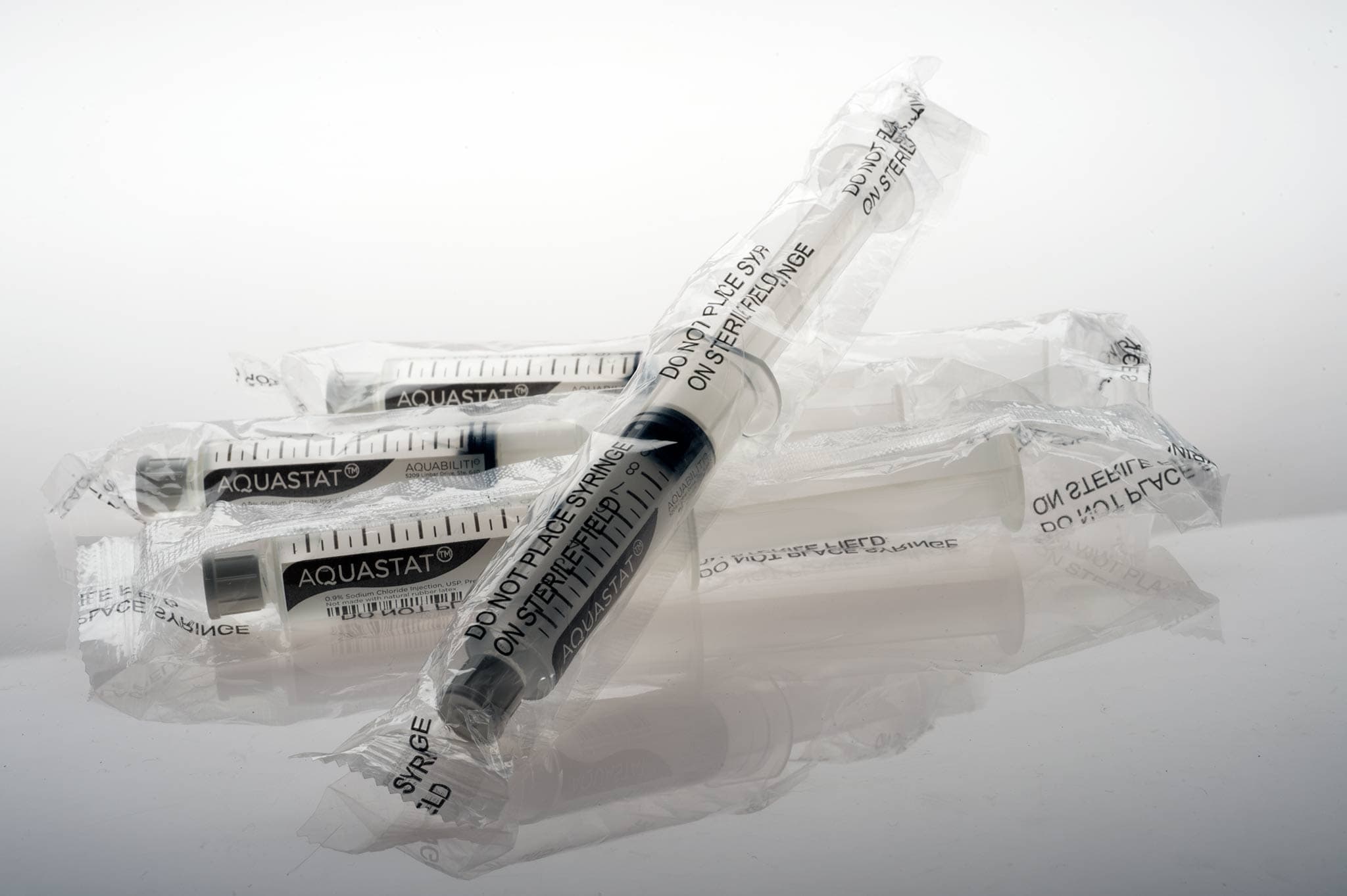 Aquabiliti Sodium Chloride IV Flush 0.9%, Prefilled Syringe, 5mL Fill in 12mL Syringe, 100/Box - Sodium Chloride IV Flush 0.9% - Image 1