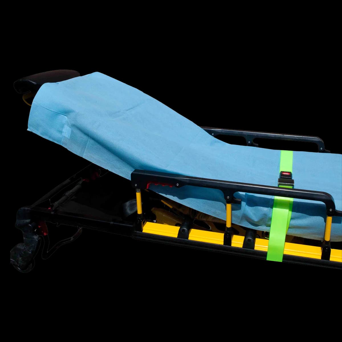 Adi Medical Fitted Stretcher Sheet, Square Ends, Non-Sterile, Blue, 30 in x 72 in, 50/Case - Fitted Sheet Square Ends Blue - Image 1