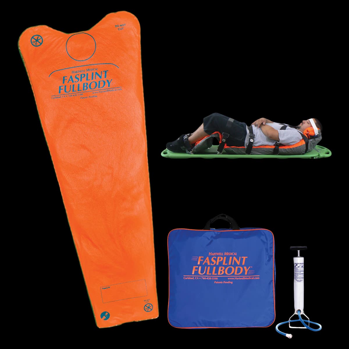Fasplint Full Body Immobilization Splint (Left/Right) - Fasplint Fullbody Only - Image 1