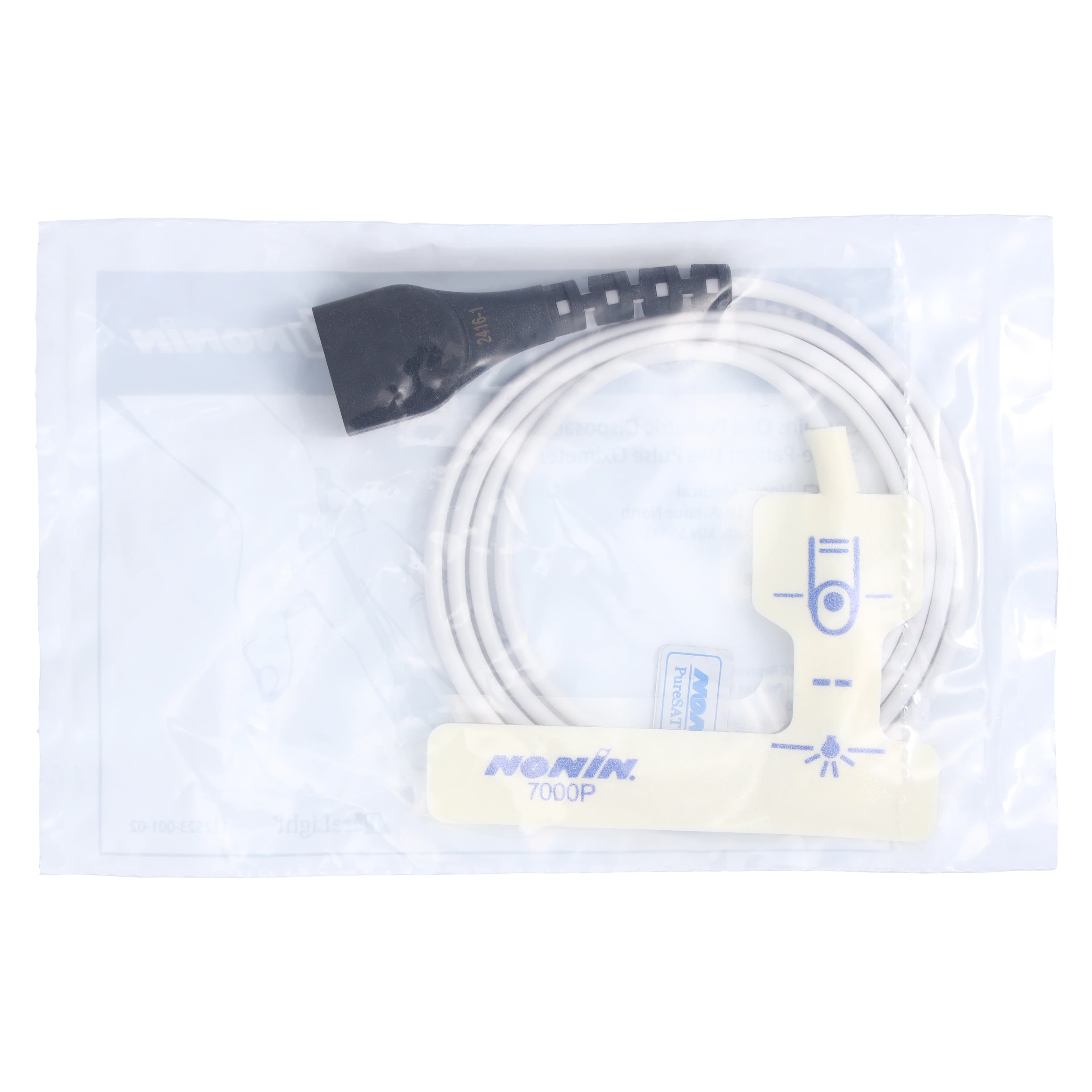 Nonin Medical Flexi-Form III SpO2 Pulse Oximeter Sensor, Pediatric, for 7000P, Each - Pedi Finger Sensor - Image 1