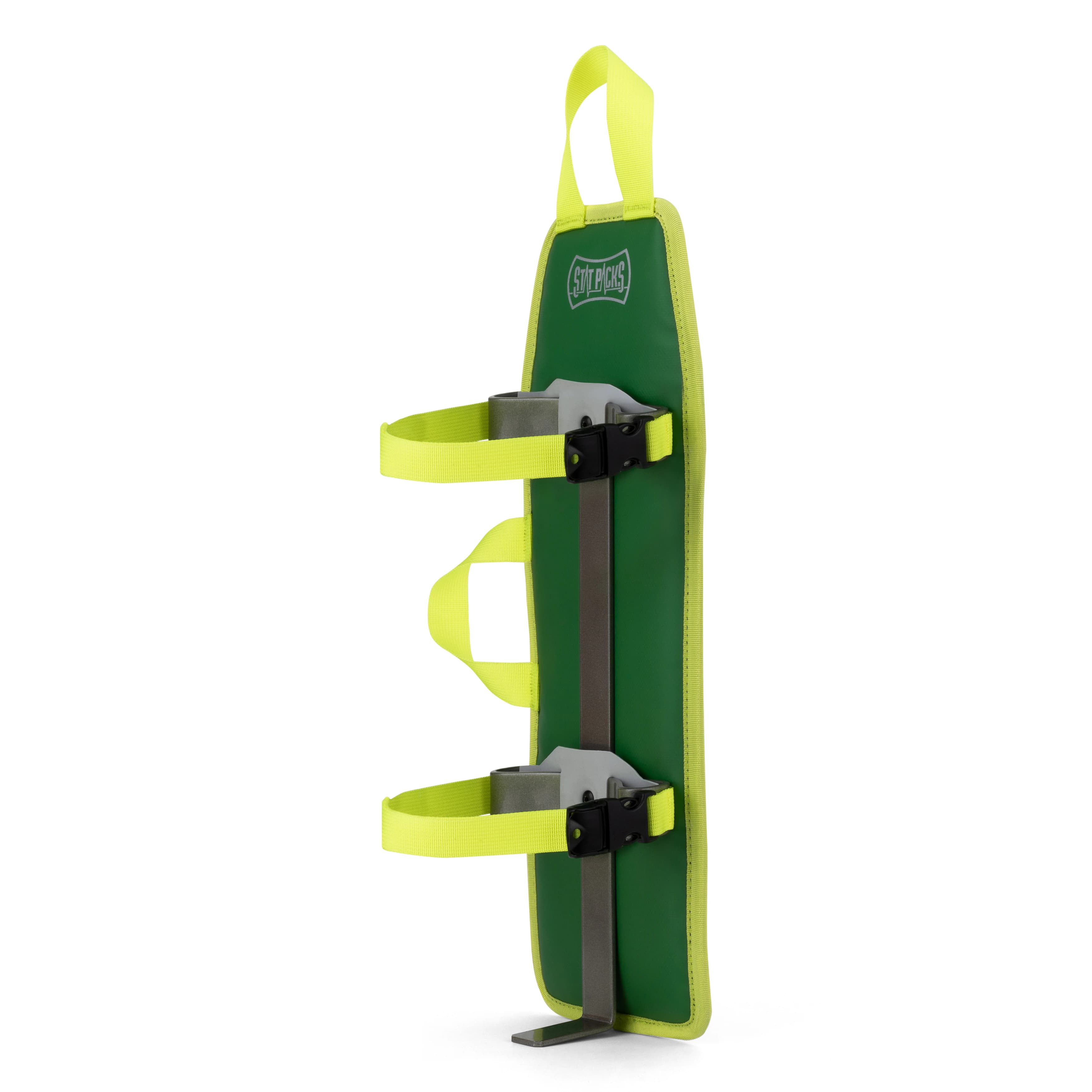 Statpacks G3 Oxygen Module, 1.5 x 5.5 x 16.5 inches, Green with Locking Buckles and Top/Side Handles - G3 Oxygen Module - Image 1