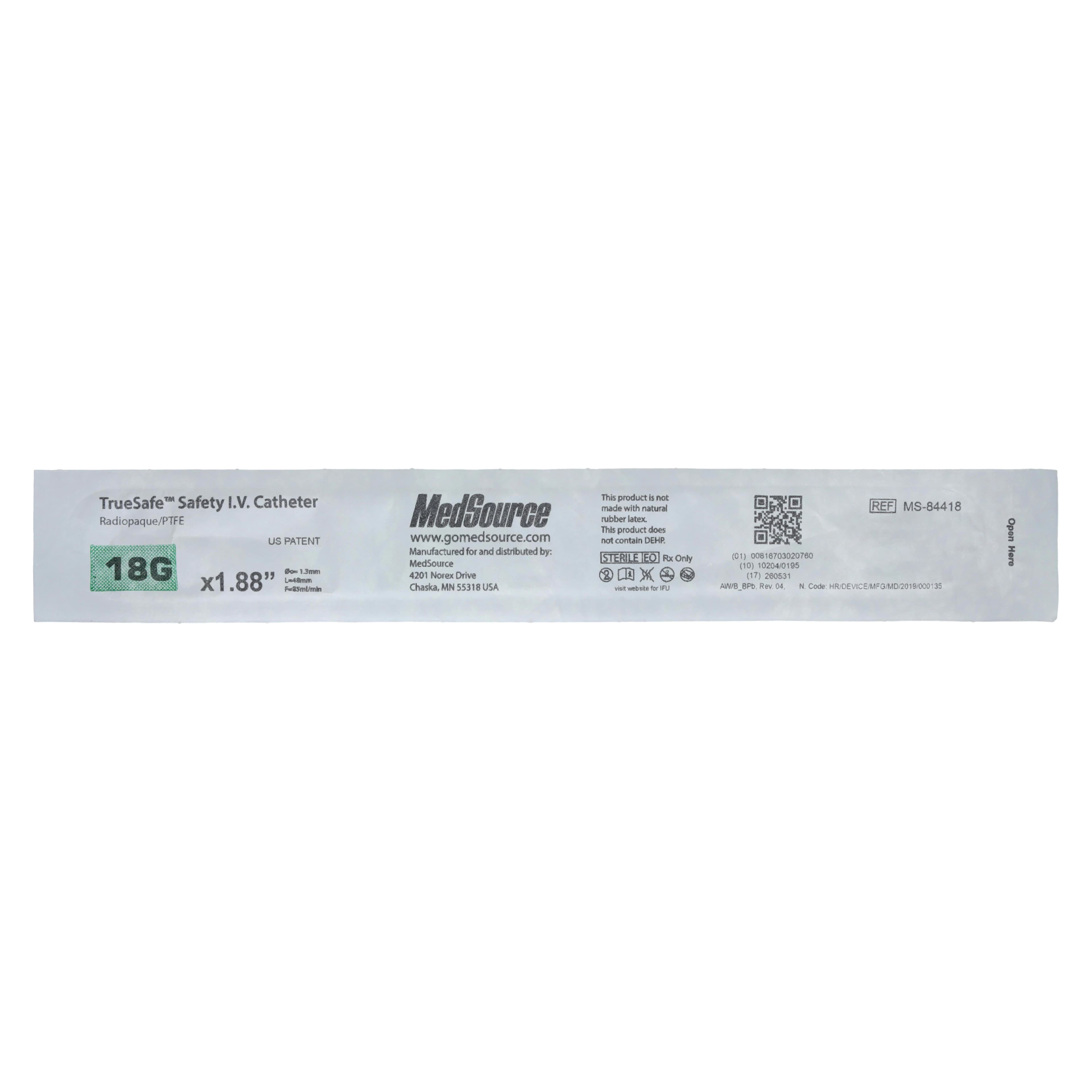 TrueSafe Safety I.V. Catheter, 18 Gauge, 1.88" (48 mm), Each thumbnail 5