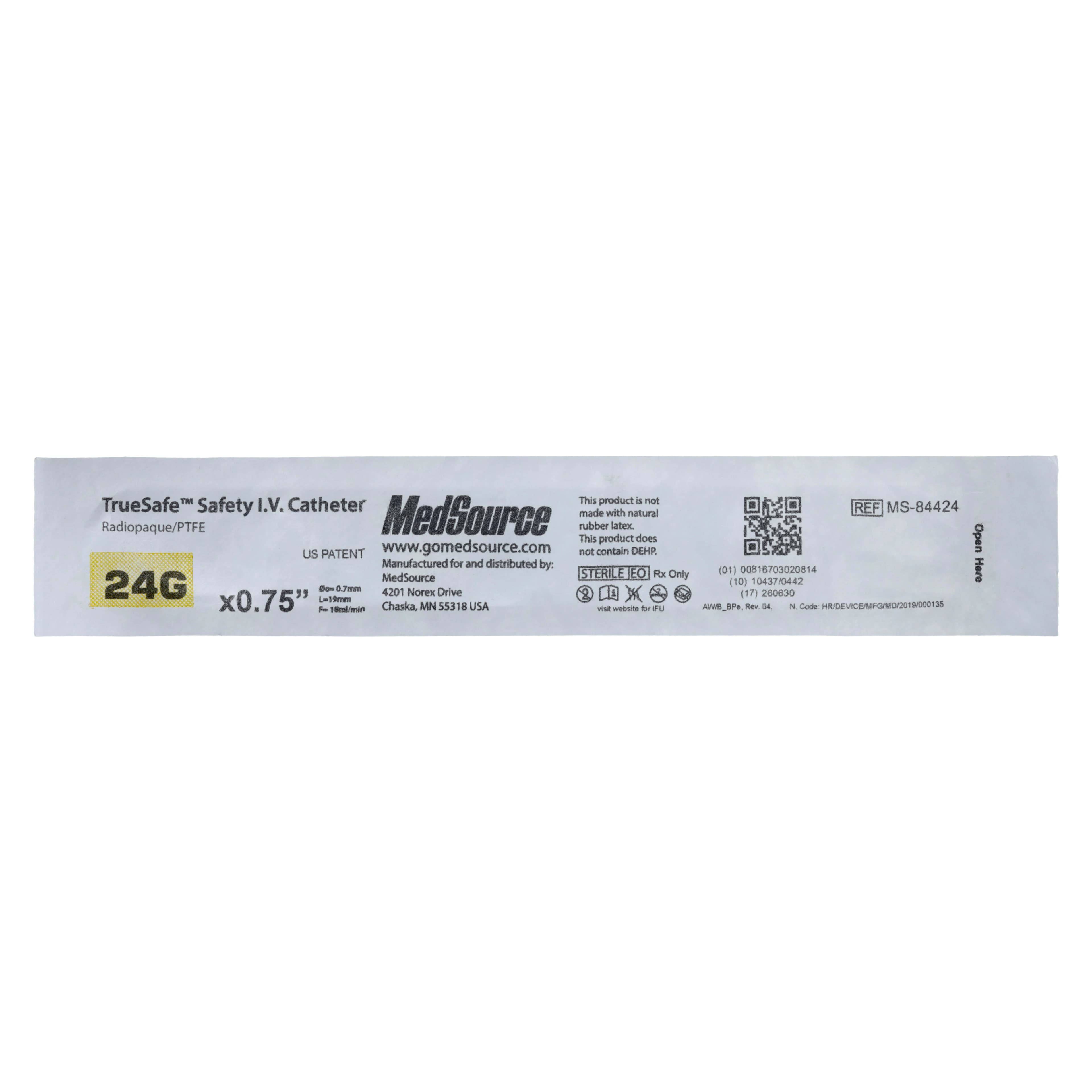 TrueSafe Safety I.V. Catheter, 24 Gauge, 3/4" (0.75 in), Each thumbnail 5