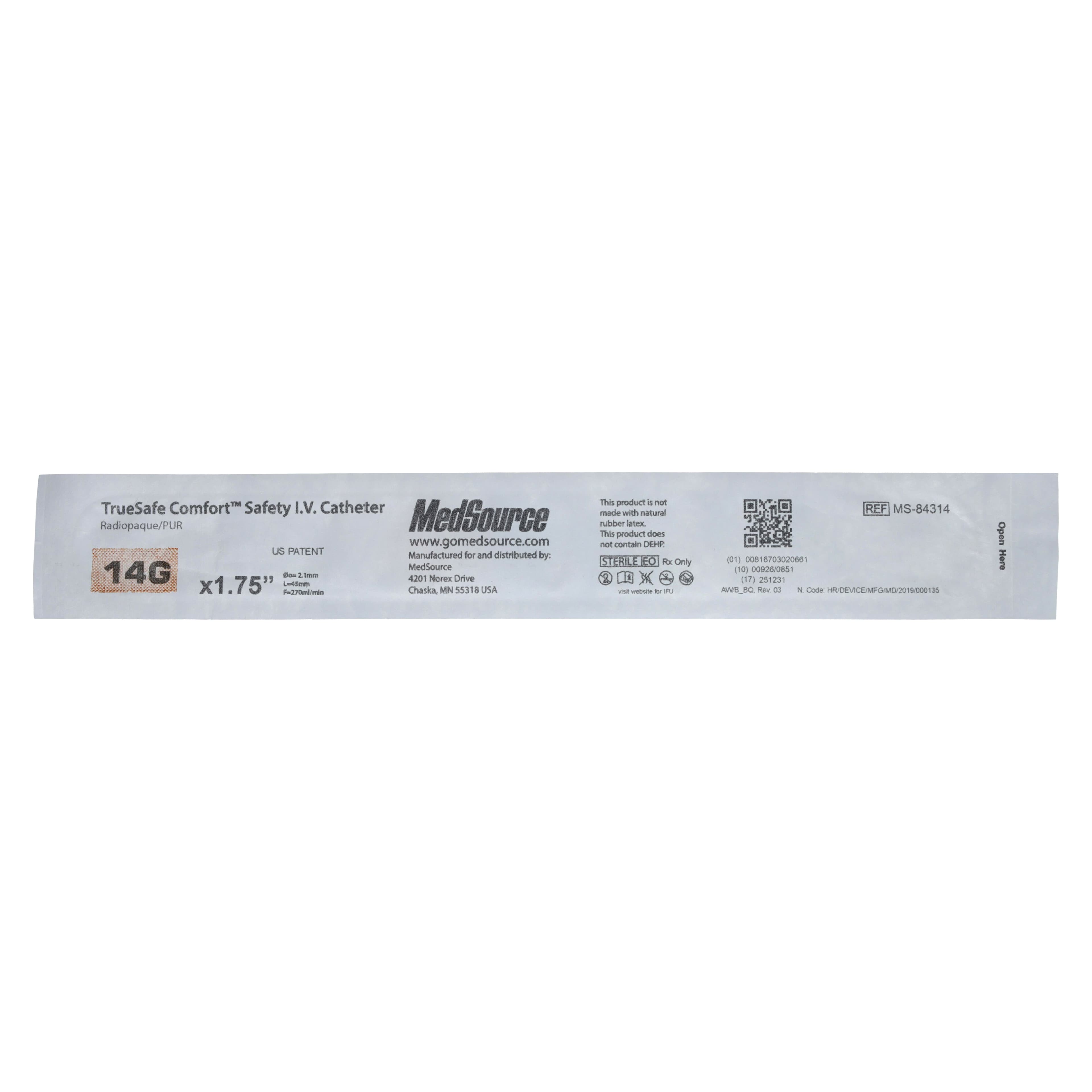 TrueSafe Comfort IV Catheter, 14 Gauge, 1-3/4", Safety, Each thumbnail 5