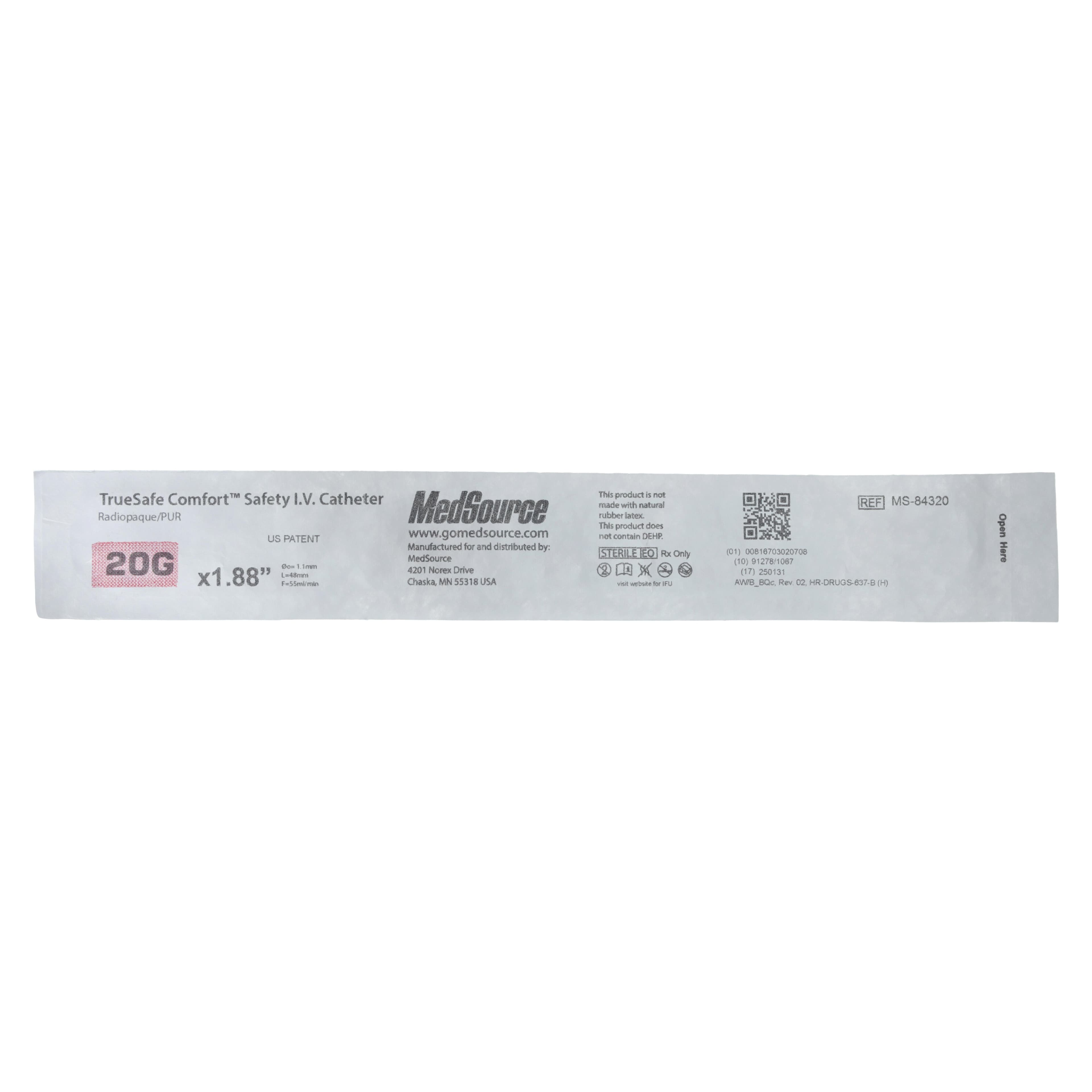 TrueSafe Comfort IV Catheter, 20 Gauge, 1.88" Safety, Each thumbnail 5