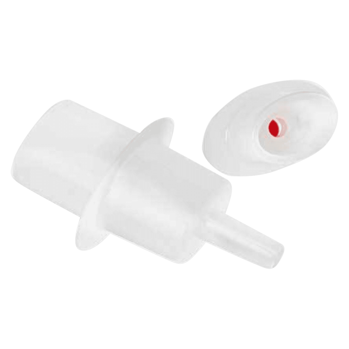 Mouthpiece for Intoxilyzer I-5000/8000/9000, Disposable, White, Internal Check Valve, 100/Box - Mouthpiece for the 5000/8000/9 - Image 1