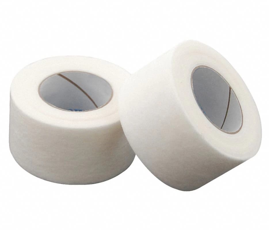 Medsource International Paper Medical Tape, White, 1/2" x 10 yds, Non-Sterile, 24/Box - Tape Paper White - Image 1