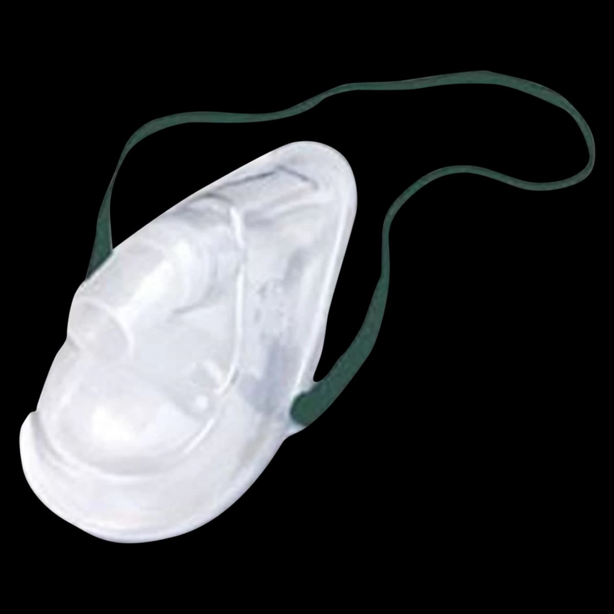 AeroEclipse II BAN Nebulizer Disposable Adult Medium Mask, Clear, Elongated, with Elastic Strap, 50/Case - Aeroclipse Disp Med Mask - Image 1