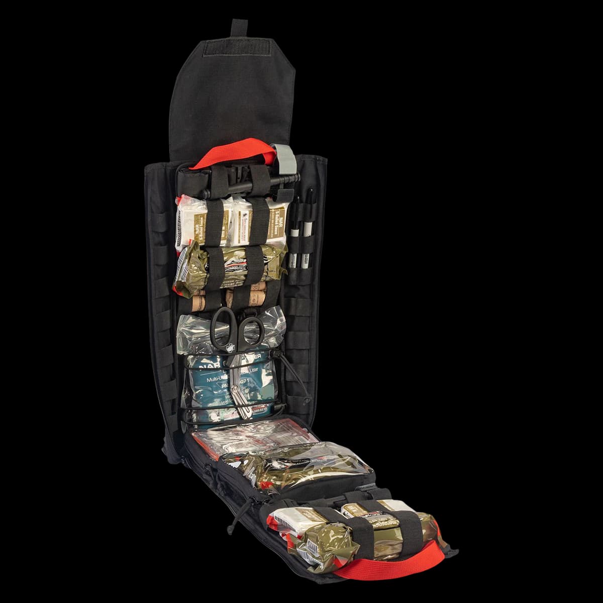 North American Rescue Basic RUF Kit, 2x8x18" Black Zipper Closure - RUF Kit - Image 1