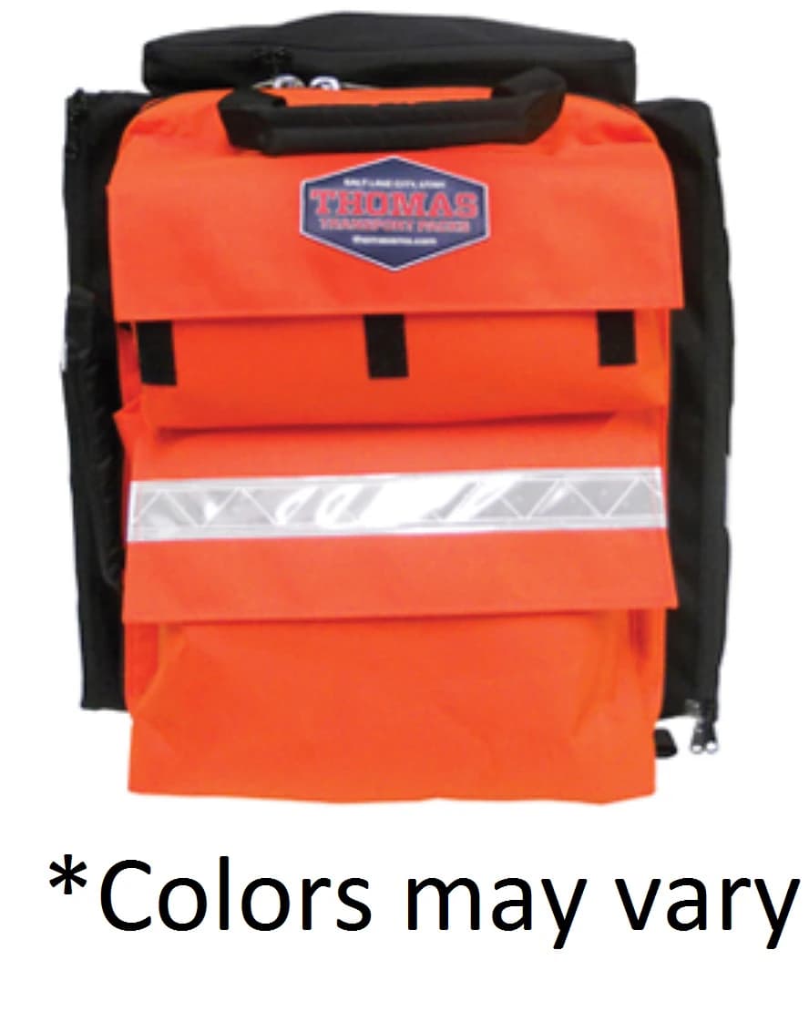 Thomas Transport Packs EMS ALS Pack, Black/Clear IV, Zipper Closure - EMS ALS Pack Black/ Clear IV - Image 1