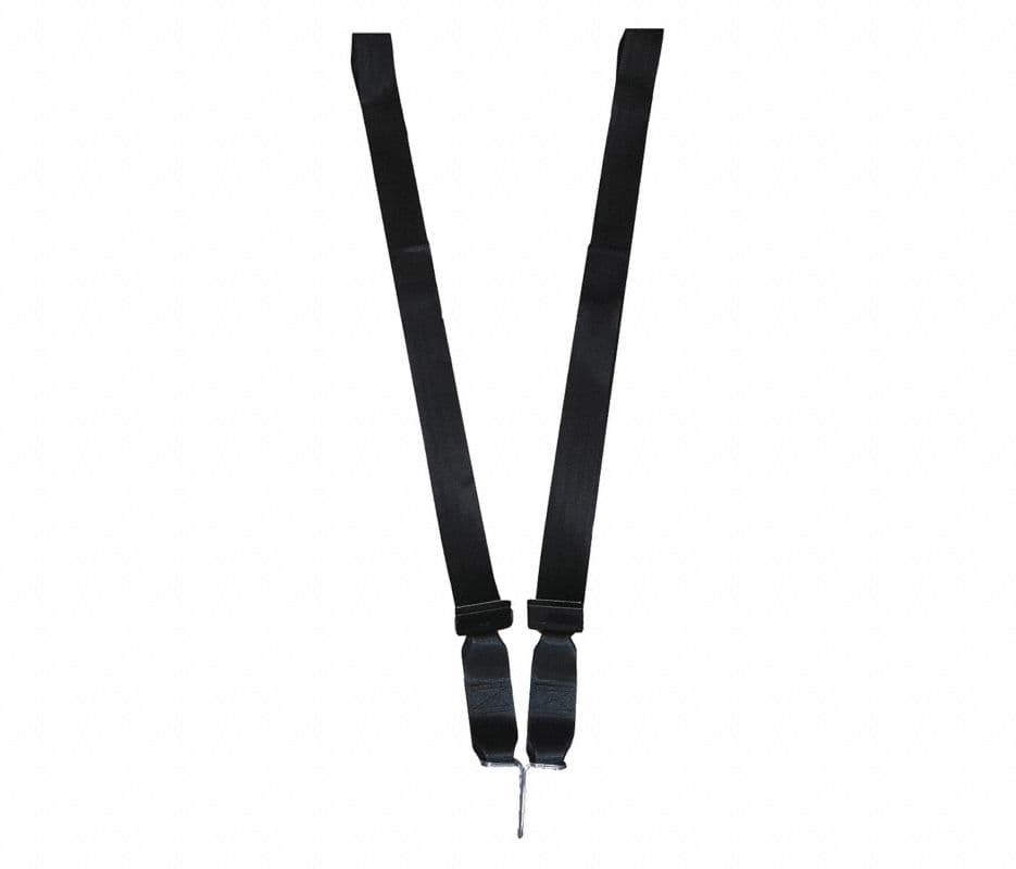 Nylon Chest/Shoulder Restraint Strap, 7 ft, Black, Loop Lock Ends, 1/Pair - NylonChest RestShldr7'BK - Image 1