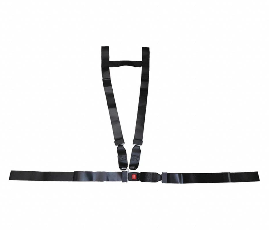 Vinyl Chest Rest with Hold, 4-Point Harness, Push Button Buckle, Black - Vinyl Chest Rest w/Hold BK - Image 1
