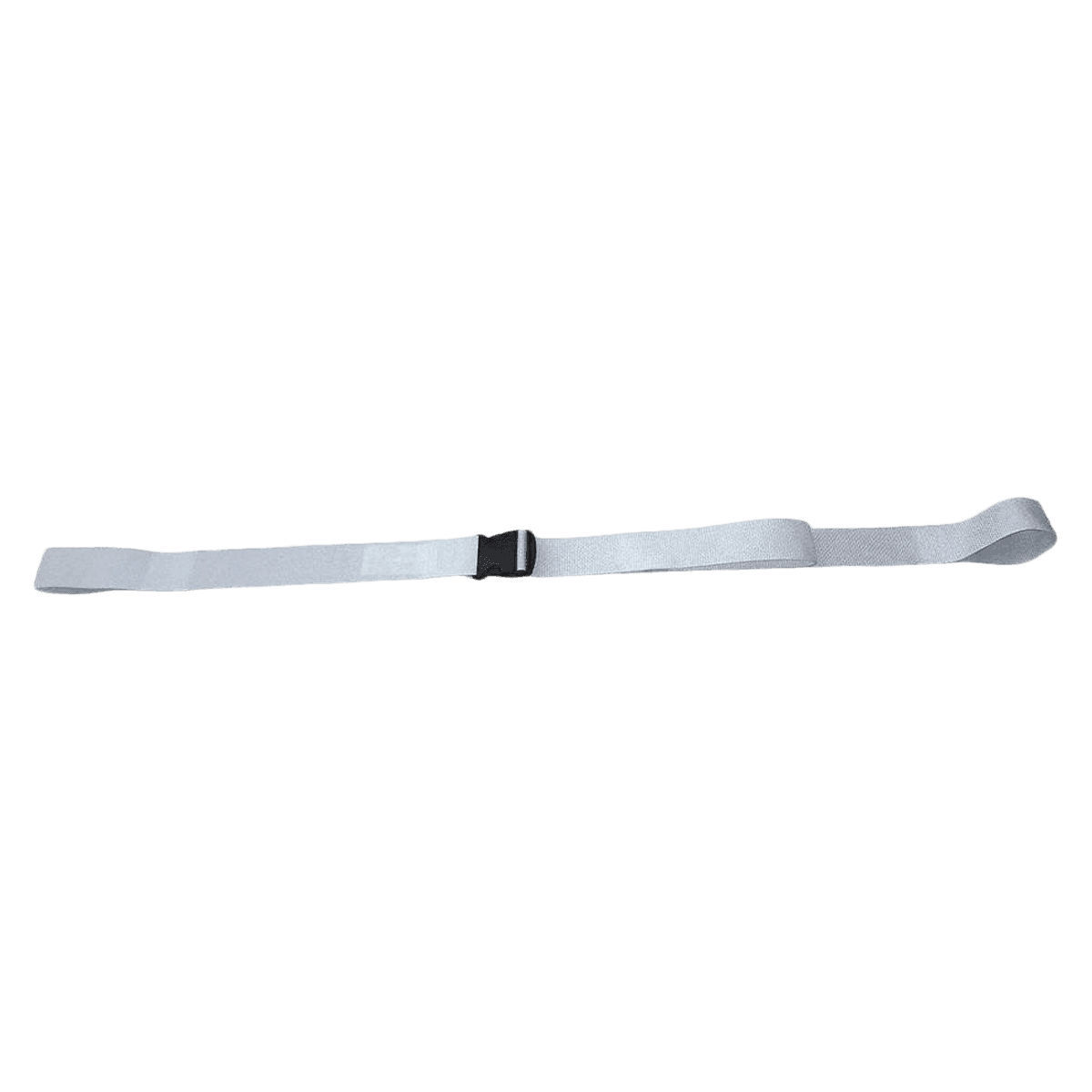 Poly PSR Restraint Strap, Polypropylene, 2-Piece, Plastic Buckle, Loop Lock Ends, 5 ft, White, 2 per Pack - Poly PSR Loops 5' 2 pc WH - Image 1