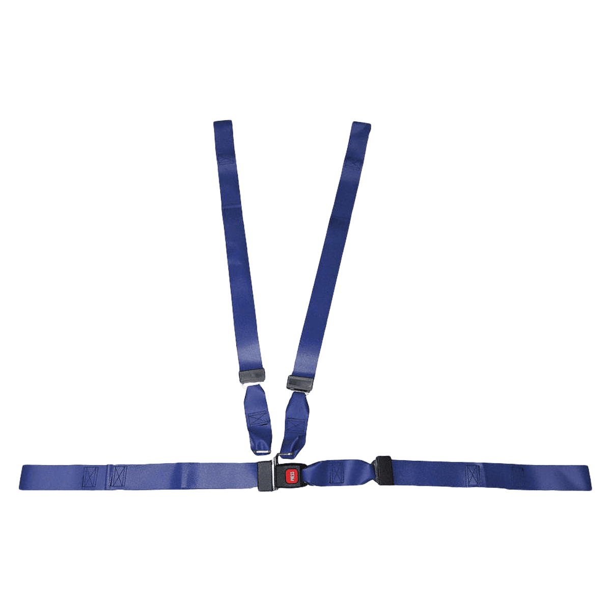 Vinyl Chest Restraint Strap, 4-Point Harness with Push Button Buckle, 7 ft, Black (6500) - VinylChest Rest7'BL (6500) - Image 1