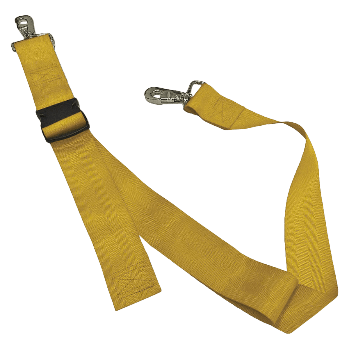 Nylon Patient Safety Restraint Strap, 2-Piece, Plastic Buckle, Metal Swivel Speed Clips, 7 ft, Yellow, Each - Nylon PSR SSC 7' 2 pc YL - Image 1