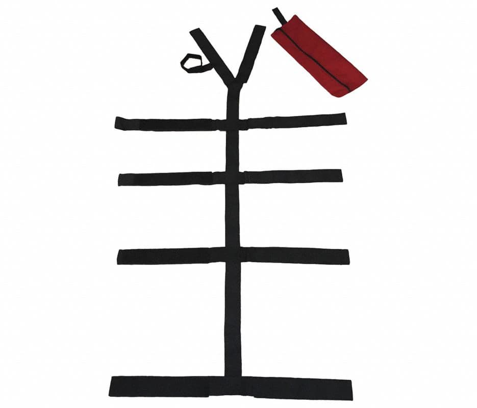 Y Body Poly Restraint with Carry Case, Black - Y Body Poly w/Carry Case BK - Image 1