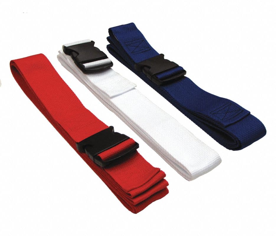 Poly PSR Restraint Strap, Polypropylene, 2-Piece, Plastic Buckle, Loop Lock Ends, 7 ft, 3 per Pack - Poly PSR Loops 7' 2pc USA - Image 1