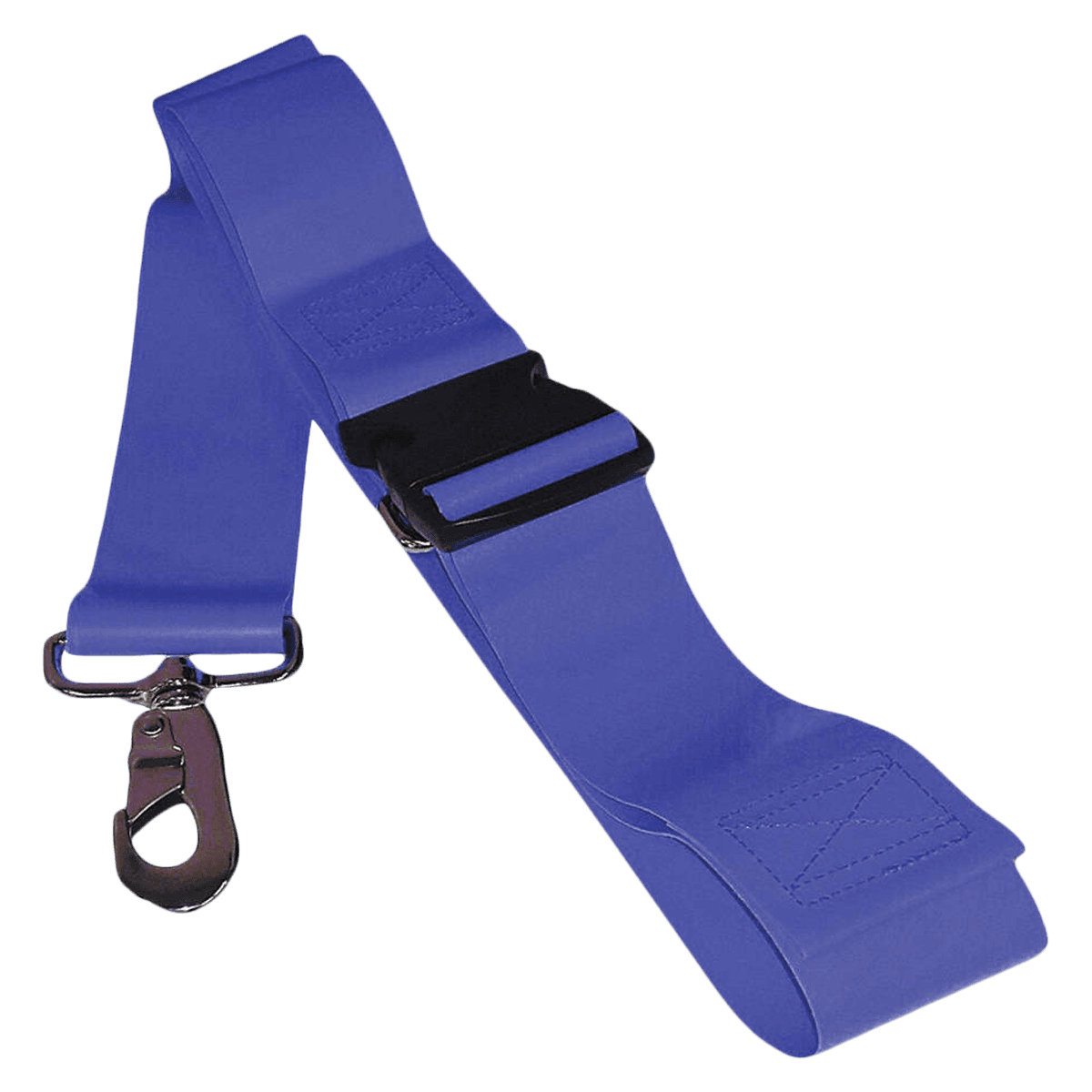 Vinyl Patient Restraint Strap, 2-Piece, Plastic Buckle, Metal Swivel Speed Clips, 5 ft, Blue - Vinyl PSR SSC 5' 2 pc BL - Image 1