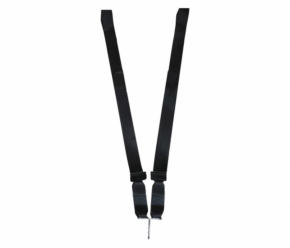 Nylon Chest Restraint Strap with Shoulder Stops, Loop Lock Ends, 1 Pair - Nylon Chest Rest Shldr StpBK - Image 1
