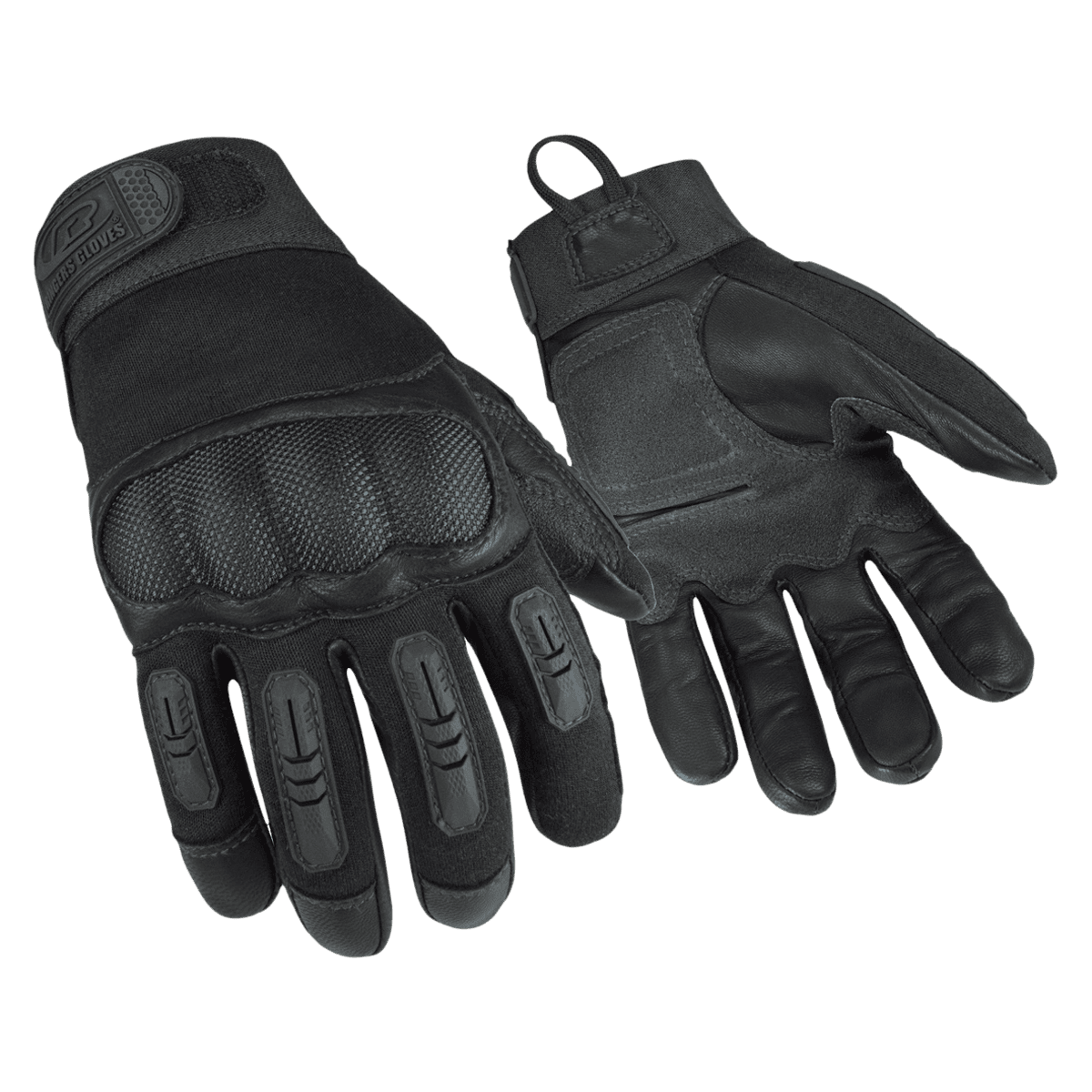 Ansell FR Hard Knuckle Flame Resistant Tactical Gloves, X-Small, Black - FR Hard Knuckle - Image 1
