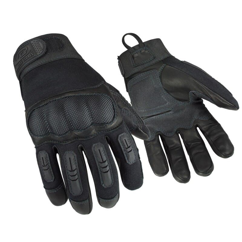 Ringers FR Hard Knuckle Tactical Gloves, Flame Resistant, Medium, Black - FR Hard Knuckle - Image 1