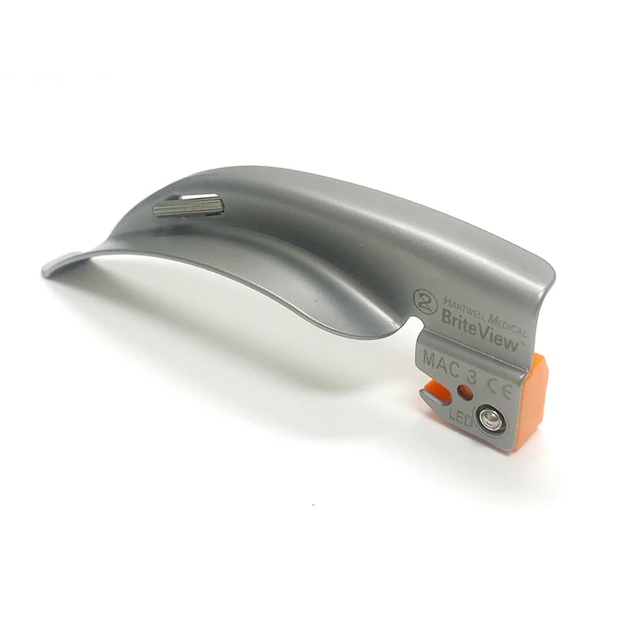 Briteview Laryngoscope Blade, Macintosh #3, LED - Briteview Laryngoscope Blade - Image 1