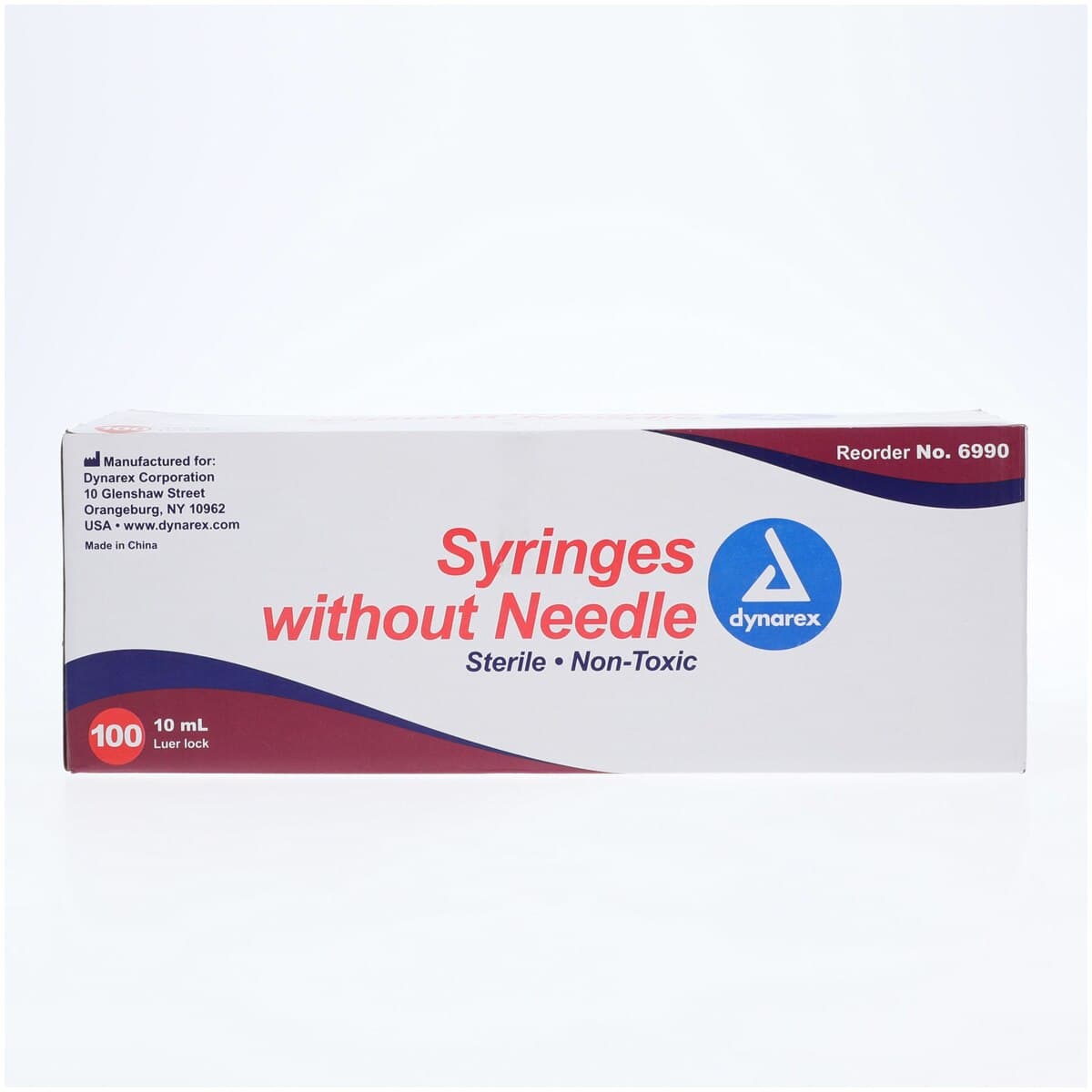 Dynarex Luer Lock Syringe, 10cc, No Dead Space, Sterile, Non-Latex, 100/Box, #6990 thumbnail 6
