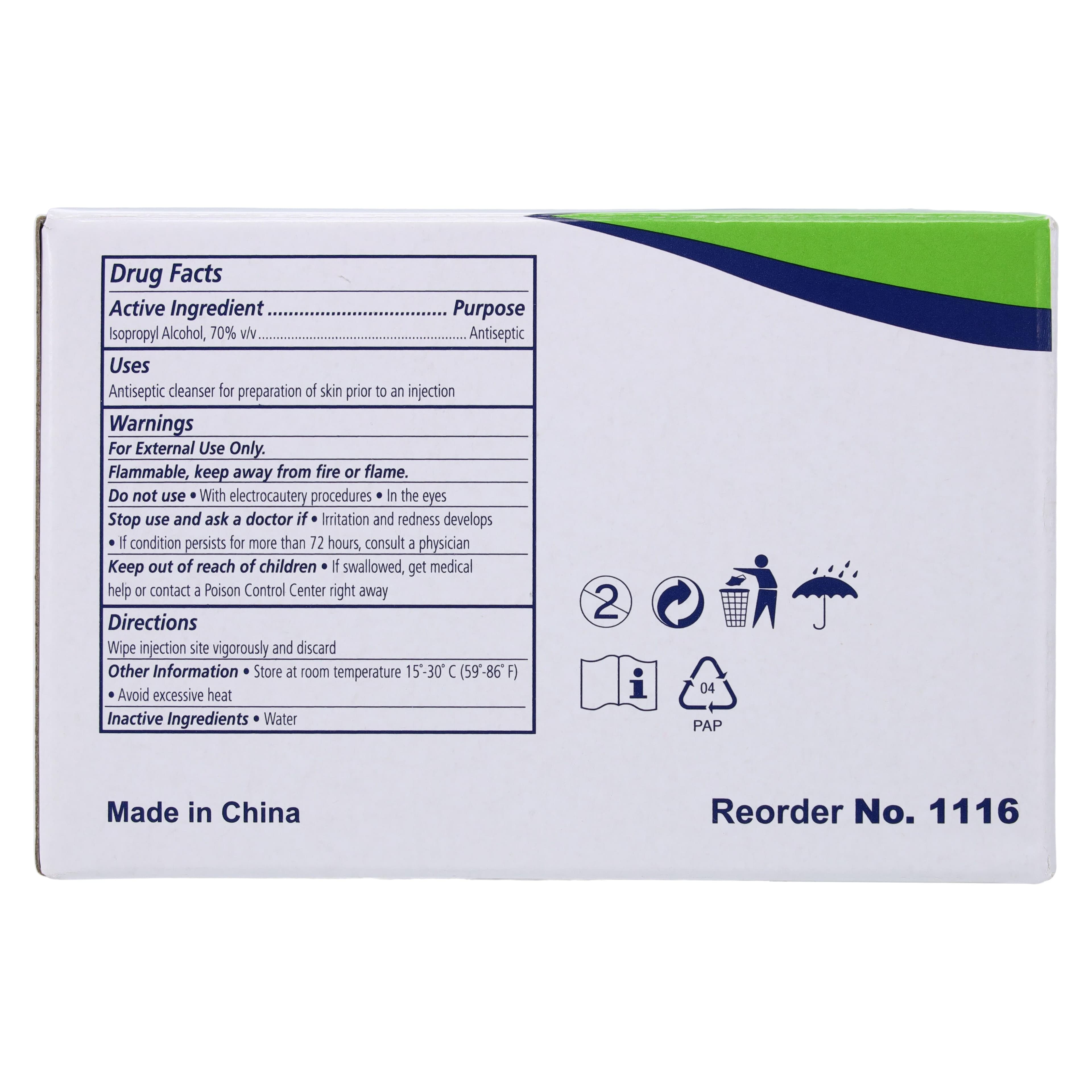 Dynarex Sterile Alcohol Prep Pads, Large, 100/Box thumbnail 4