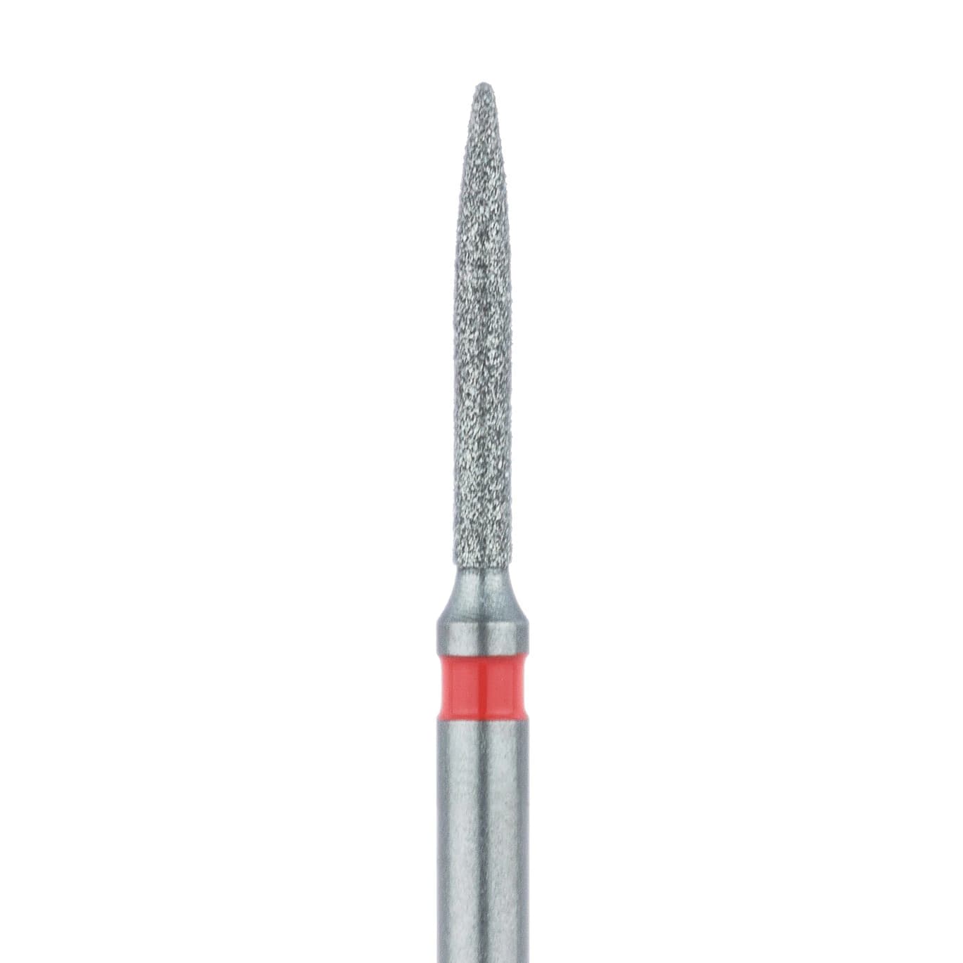 Meisinger 862F-010-FG Fine Diamond Bur, Flame Shape, Friction Grip, 1.0 mm Head, 5/Pk - Meisinger Diamonds 862F-010-FG Fine 5/Pk - Image 1