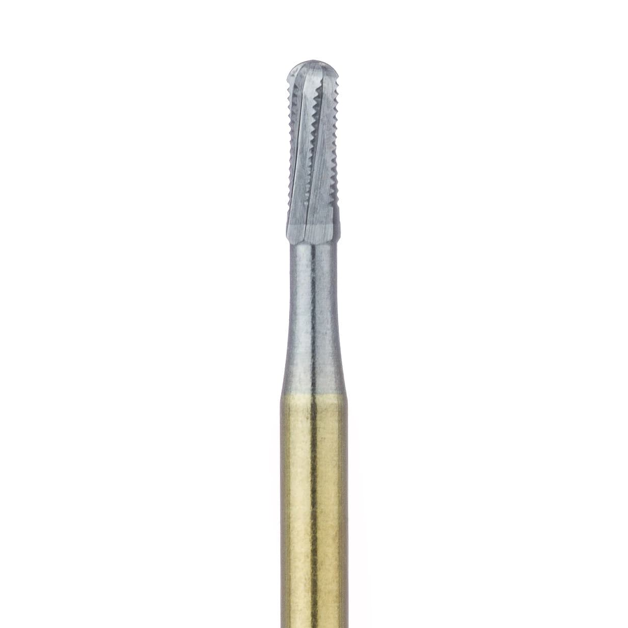 Meisinger Tungsten Carbide Crown Cutter Bur, FG Extra Long, Round-End Tapered Fissure, 1.2 mm, #1958 / HM36R-012-SU, 5/Pkg - Tungsten Carbide Burs for Metal Cutting – Crown Cutter, FG, 5/Pkg - HM36R - Image 1