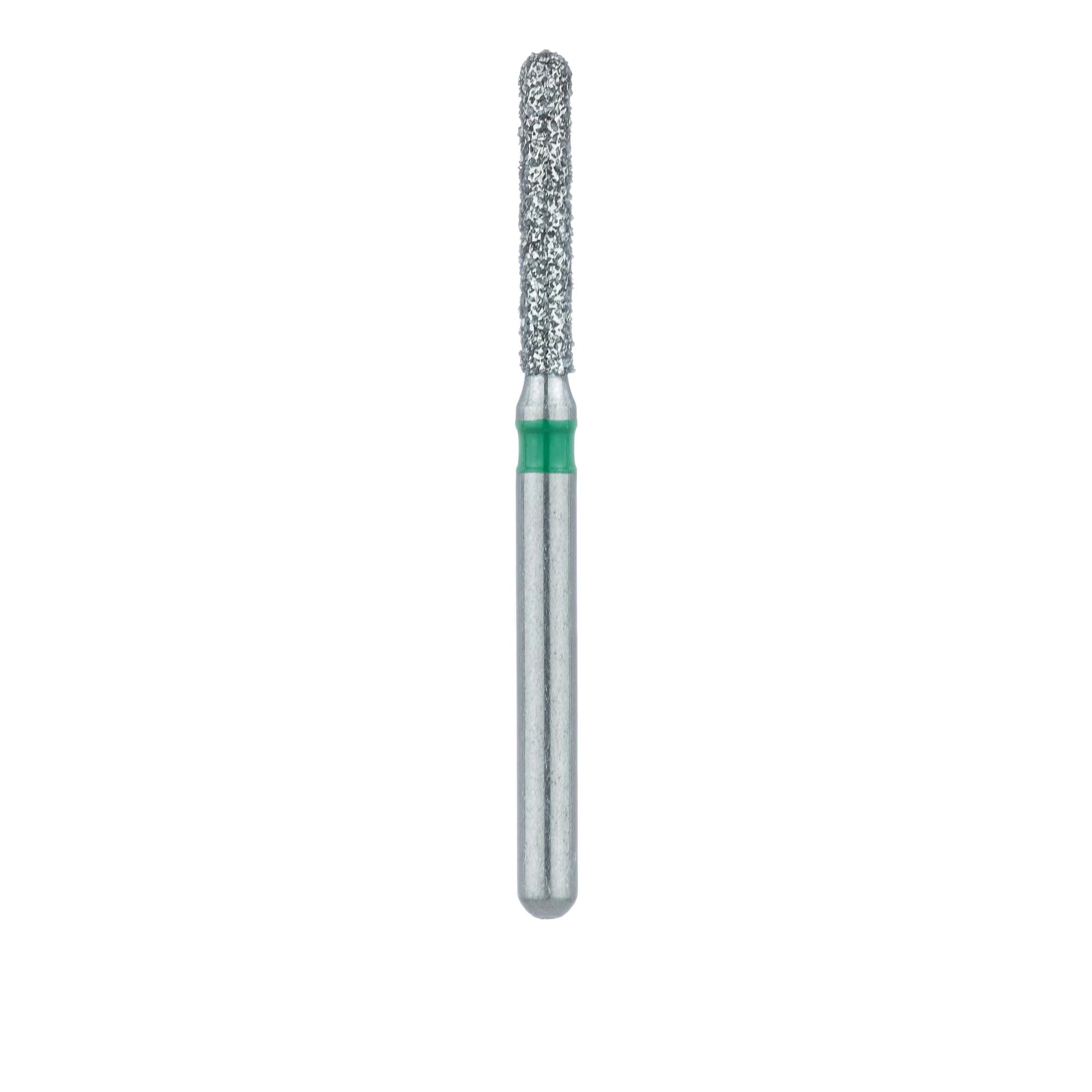 Meisinger Diamond Bur 881G-014-FG, Round End Cylinder, Coarse (Green), FG, 1.4 mm Head Diameter, 8.0 mm Head Length, 5/Pack thumbnail 2