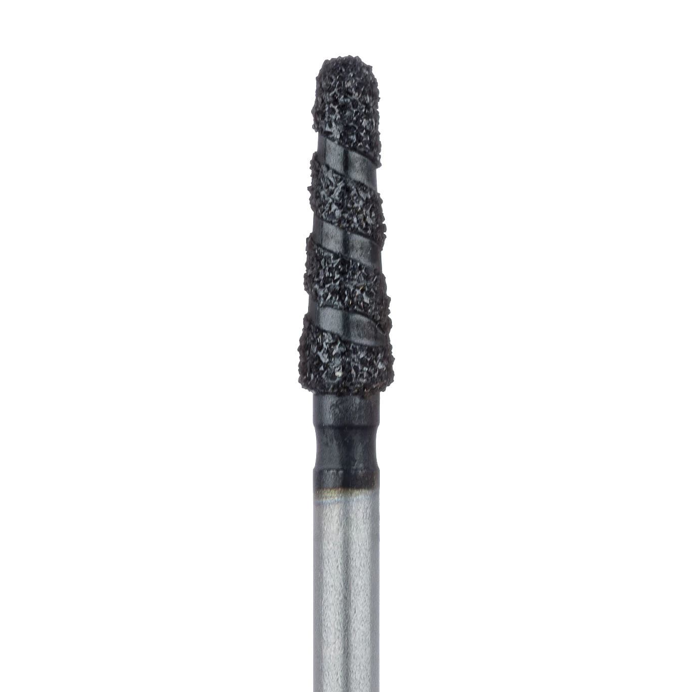 Meisinger Black Cobra Diamond Bur, FG, Super Coarse, Round End Taper, 2.1 mm, 5/Pk, B855-021-FG - Meisinger Black Cobra Diamond Burs, FG, # B855, 2.1 mm, 5/Pk, B855-021-FG - Image 1