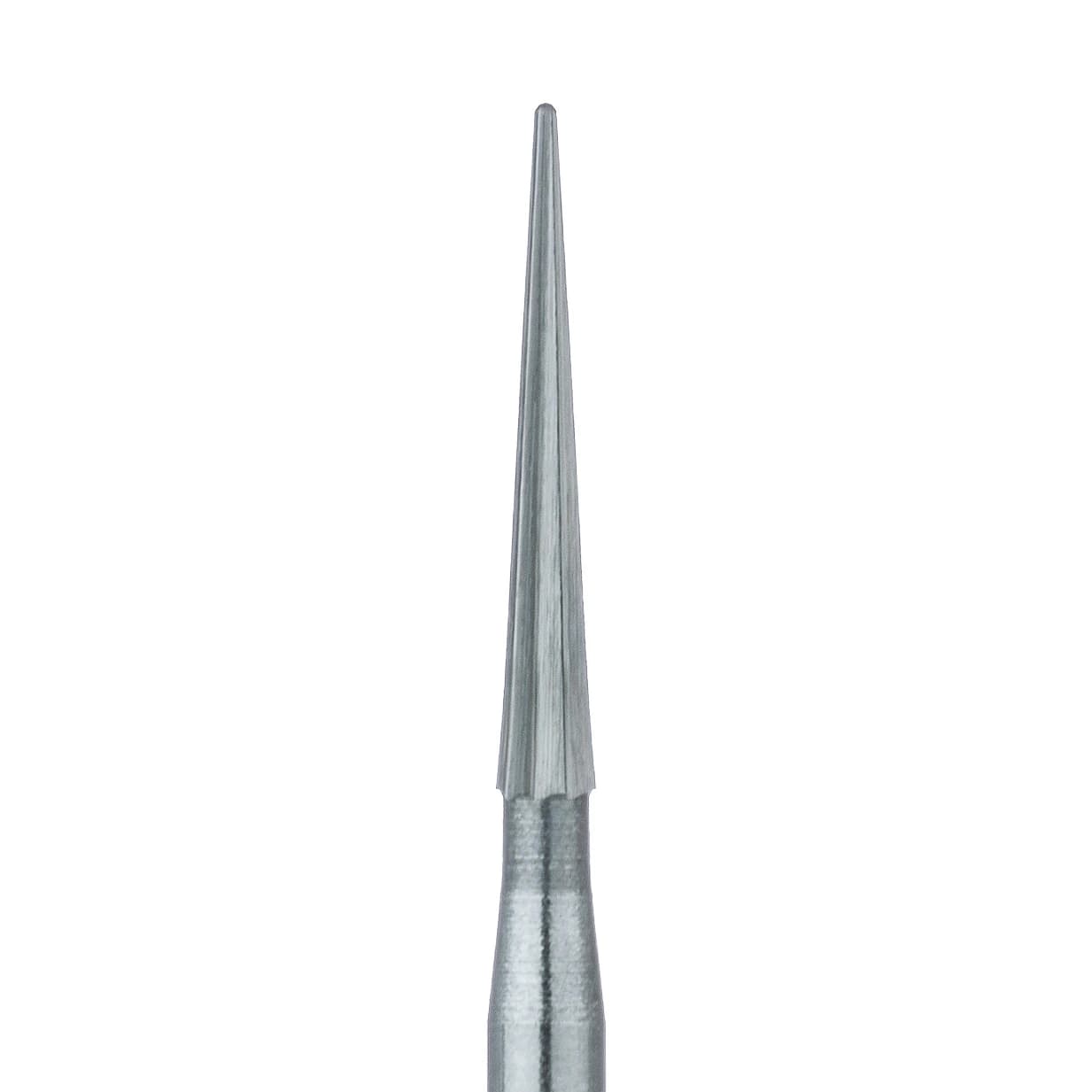 Meisinger Trimming and Finishing Tungsten Carbide Bur, FG, 8-12 Flute, Tapered Point, #ET9, 1.4 mm, 5/Pkg, HM135-014 - Trimming and Finishing Tungsten Carbide Burs – FG, 8-12 Blade, 5/Pkg - US #ET9, 1.4 mm Diameter - Image 1