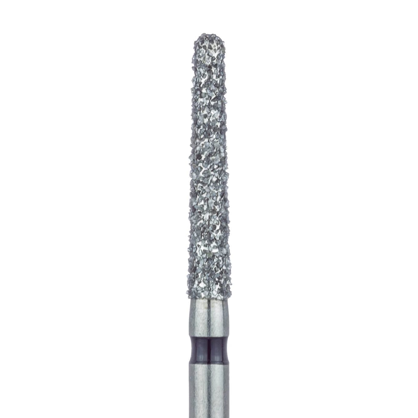 Meisinger FG Diamond Bur, Super Coarse (Black), Round End Taper, 1.8mm Head, 10mm Working Length, 5/Pk, 852H-018 - Meisinger Diamonds FG 1.8mm Super Coarse Round End Taper 5Pk - Image 1