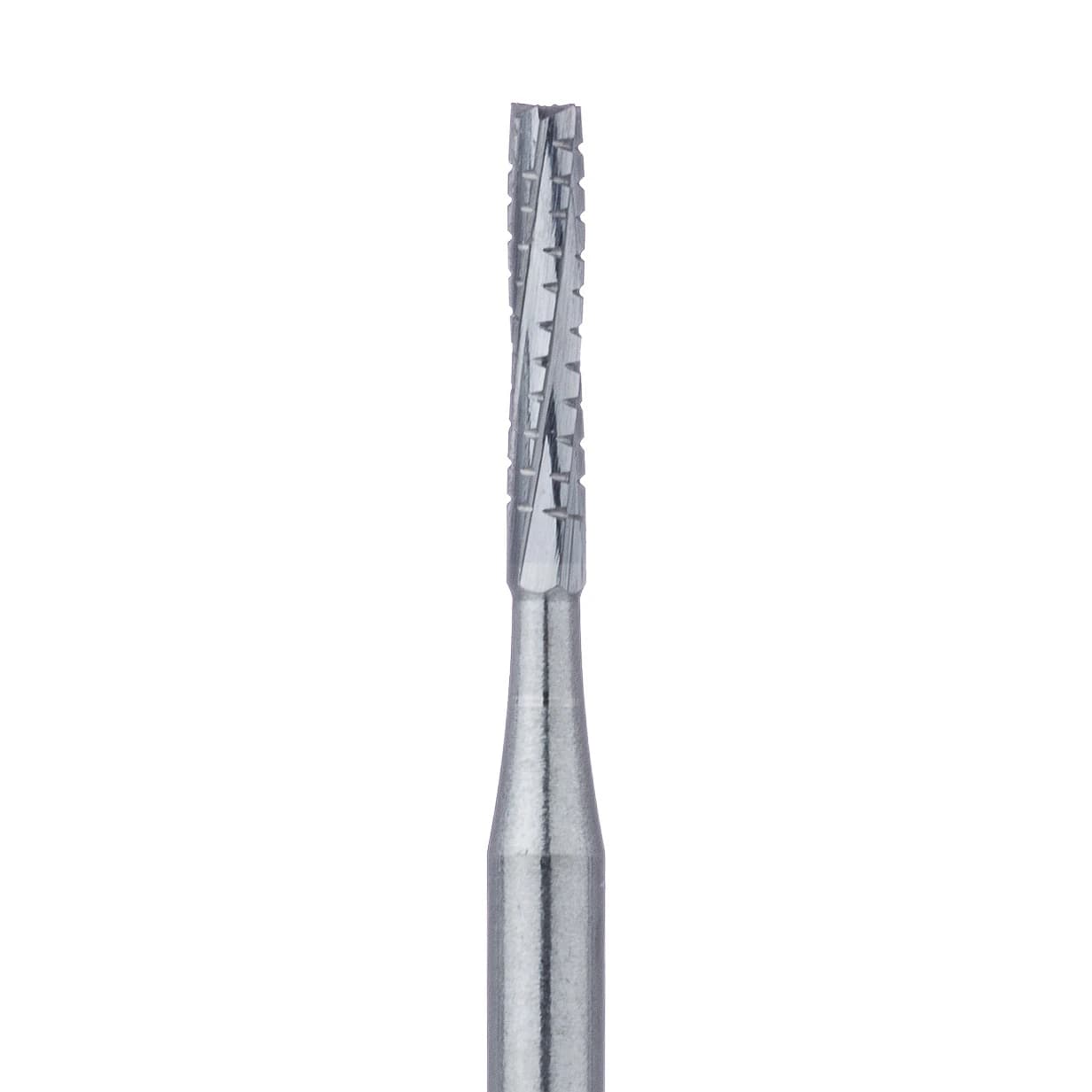 Meisinger Tungsten Carbide Bur HM31L-010, Straight Fissure Cross Cut, FG Extra Long (Surgical) Shank, 1.0 mm Head Diameter, 6.3 mm Head Length, 21 mm Shank Length, #557L, 5/Pkg - Tungsten Carbide Burs – HM31L Straight Fissure Cross Cut FG L, 21 mm Shank Length, 5/Pkg - Tungsten Carbide Burs – HM31L Straight Fissure Cross Cut FG L, 21 mm Shank Length, 5/Pkg - Image 1