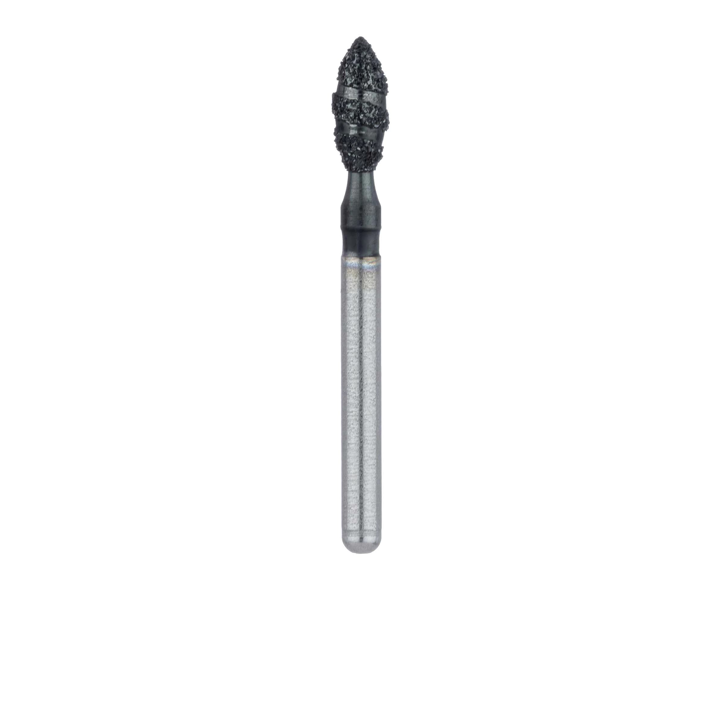 Meisinger Black Cobra Diamond Bur, FG, Super Coarse, Pointed Football, 2.3mm, B830-023, 5/Pack thumbnail 2