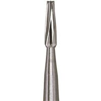 Meisinger FG Carbide Bur #170, Tapered Fissure, Flat End, Friction Grip, 100/Pack, C0170FG - Meisinger FG Carbide Burs - Clinic-Packs - #170 - Image 1