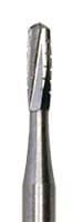 Meisinger Tungsten Carbide Bur #1558, Round End Cylinder, Cross Cut, Friction Grip, 1.2 mm Diameter, 100/Pack (C1558FG) - Tungsten Carbide Burs – HM 31R Straight Dome Cross Cut FG, 100/Pkg - Size #1558, 1.2 mm Diameter - Image 1