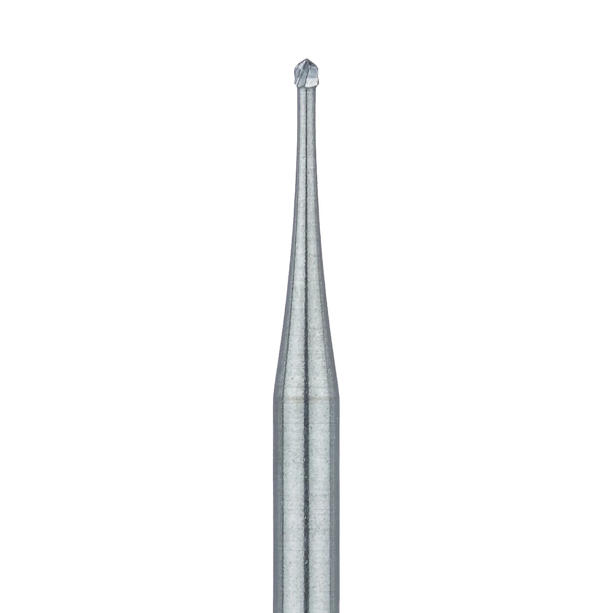 Meisinger Tungsten Carbide Bur HM1-006-FG, Round #1/2, Friction Grip, 0.6 mm Head, 5/Pkg - Tungsten Carbide Burs – HM 1 Round FG, 5/Pkg - Size #1/2, 0.6 mm Diameter - Image 1