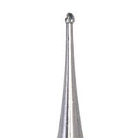 Meisinger Tungsten Carbide Bur HM1-006-HP, Round #1/2, 0.6 mm Head, HP Shank, 5/Pkg - Tungsten Carbide Burs – HM 1 Round HP, 5/Pkg - Size #1/2, 0.6 mm Diameter - Image 1